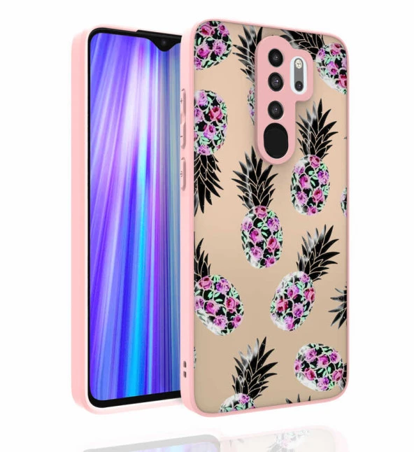 Xiaomi Redmi Note 8 Pro Kılıf Desenli Kamera Korumalı Parlak  Nora Kapak - Resim 5