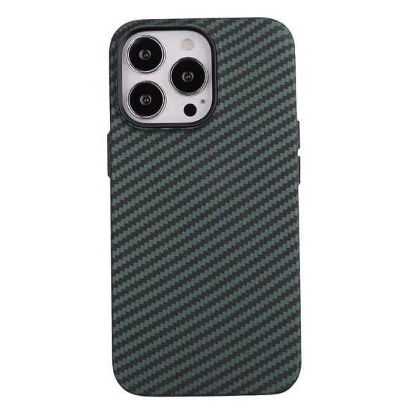 Apple iPhone 13 Pro Max Kılıf Karbon Fiber Tasarımlı  Karbono Kapak - 3