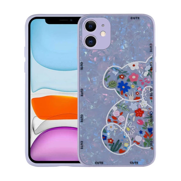 Apple iPhone 11 Kılıf Desenli Sert Silikon  Mumila Kapak ürün görseli