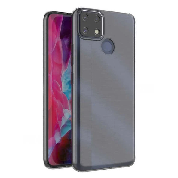 Realme C25 Kılıf  Kamera Korumalı Süper Silikon Kapak - Resim 4