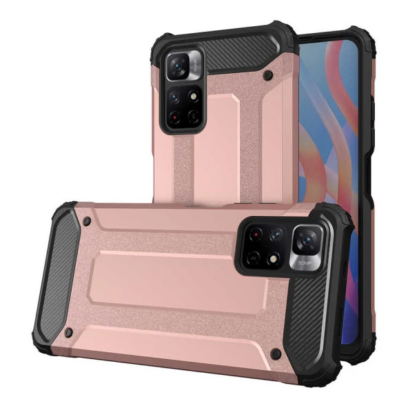 Xiaomi Redmi Note 11S Global Kılıf  Crash Silikon Kapak - Resim 2