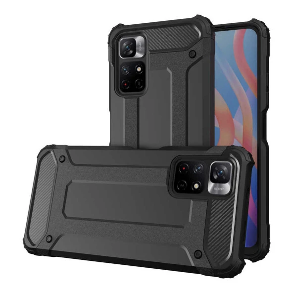 Xiaomi Redmi Note 11S Global Kılıf  Crash Silikon Kapak - Resim 3