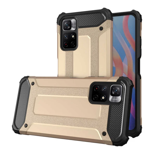 Xiaomi Redmi Note 11S Global Kılıf  Crash Silikon Kapak - Resim 4