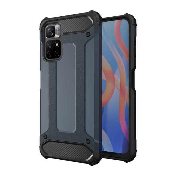 Xiaomi Redmi Note 11S Global Kılıf  Crash Silikon Kapak - Resim 7