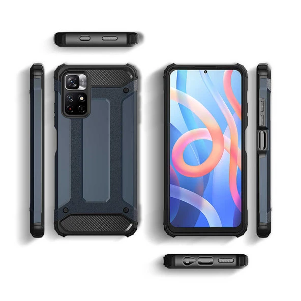 Xiaomi Redmi Note 11S Global Kılıf  Crash Silikon Kapak - Resim 10