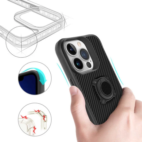 Apple iPhone 13 Pro Max Kılıf  Timo Kapak - Resim 5