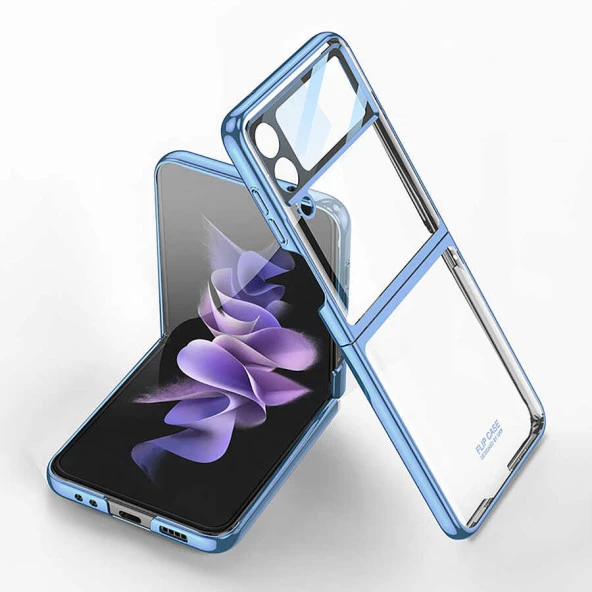 Galaxy Z Flip 4 Kılıf  Kıpta Lensli Kapak - Resim 6