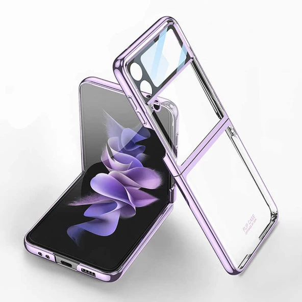 Galaxy Z Flip 4 Kılıf  Kıpta Lensli Kapak - Resim 7