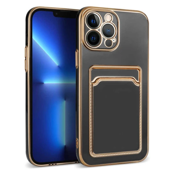 Apple iPhone 12 Pro Kılıf  Bark Kartlıklı Kapak - Resim 2