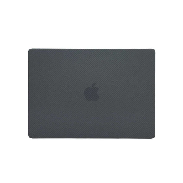 Apple Macbook 13.3' Pro 2020 A2338 MSoft Carbon Fiber Tasarımlı Kapak - 5
