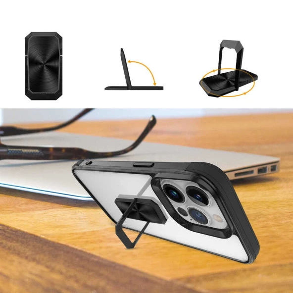 Apple iPhone 13 Pro Kılıf  V-Bax Kapak - Resim 5