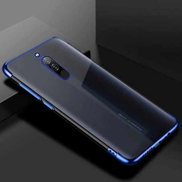 Xiaomi Redmi 8 Kılıf  Dört Köşeli Lazer Silikon Kapak - Resim 6