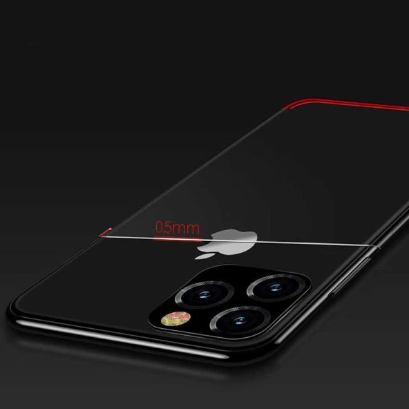 Apple iPhone 11 Pro Kılıf  Dört Köşeli Lazer Silikon Kapak - 9