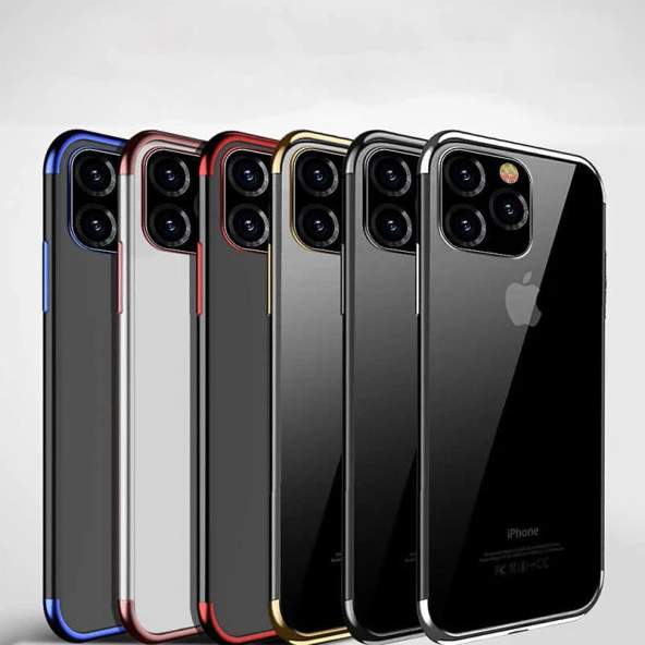 Apple iPhone 11 Pro Kılıf  Dört Köşeli Lazer Silikon Kapak - 10