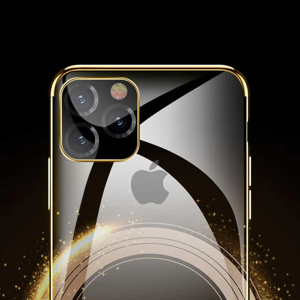 Apple iPhone 11 Pro Kılıf  Dört Köşeli Lazer Silikon Kapak - 12
