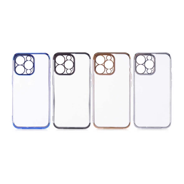 Apple iPhone 13 Pro Kılıf  Dört Köşeli Lazer Silikon Kapak - Resim 5