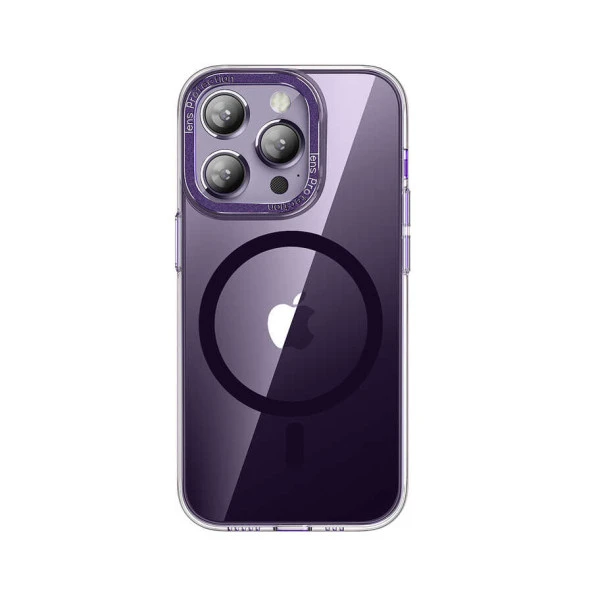 Apple iPhone 14 Pro Max Kılıf Magsafe Şarj Özellikli Sert PC  Fuya Kapak - Resim 3