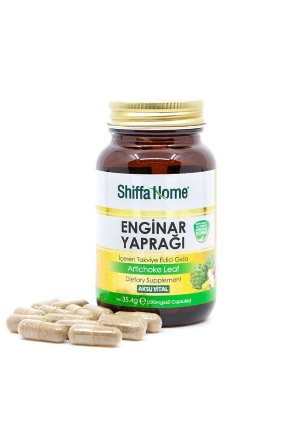 2 Kutu Aksu Vital Enginar Yaprağı Kapsül Articchoke Leaf 590 mg X 60 Kapsül X 2