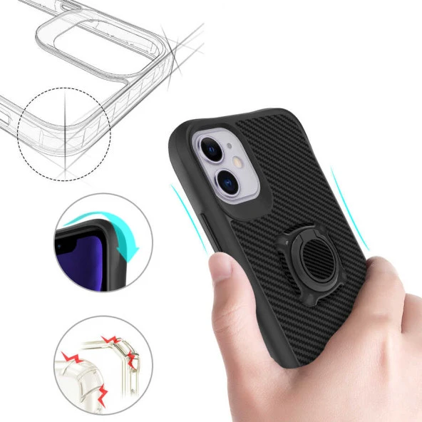 Apple iPhone 12 Kılıf  Timo Kapak - Resim 6