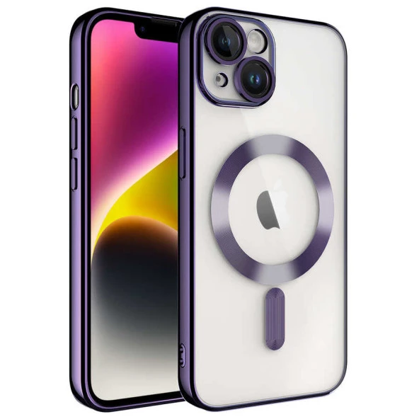 Apple iPhone 14 Kılıf Kamera Korumalı Magsafe Wireless Şarj Özellikli  Demre Kapak - Resim 4