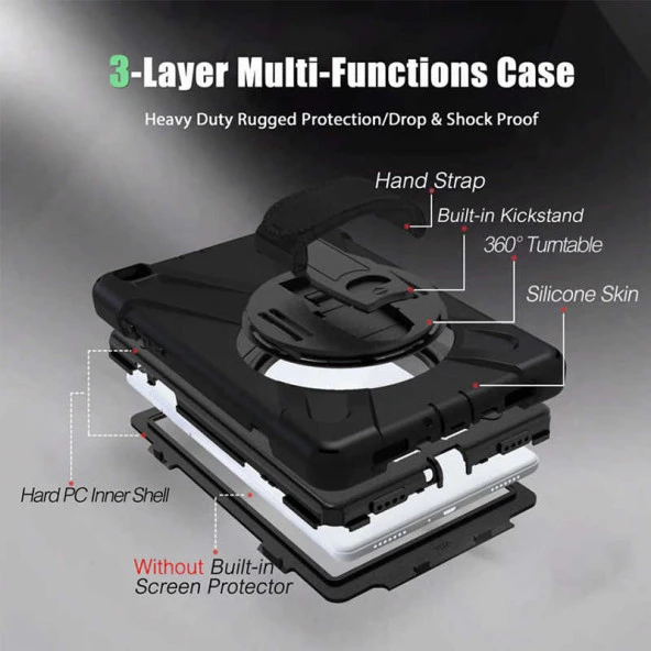 Galaxy T720 Tab S5E  Defender Tablet Silikon - Resim 4