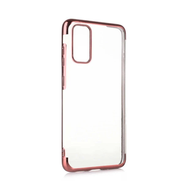 Galaxy S20 Kılıf  Dört Köşeli Lazer Silikon Kapak - Resim 5