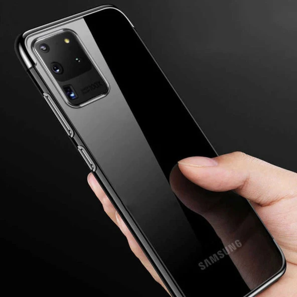 Galaxy S20 Ultra Kılıf  Dört Köşeli Lazer Silikon Kapak - Resim 9