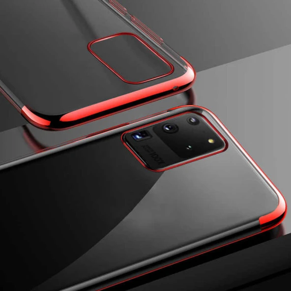 Galaxy S20 Ultra Kılıf  Dört Köşeli Lazer Silikon Kapak - Resim 11