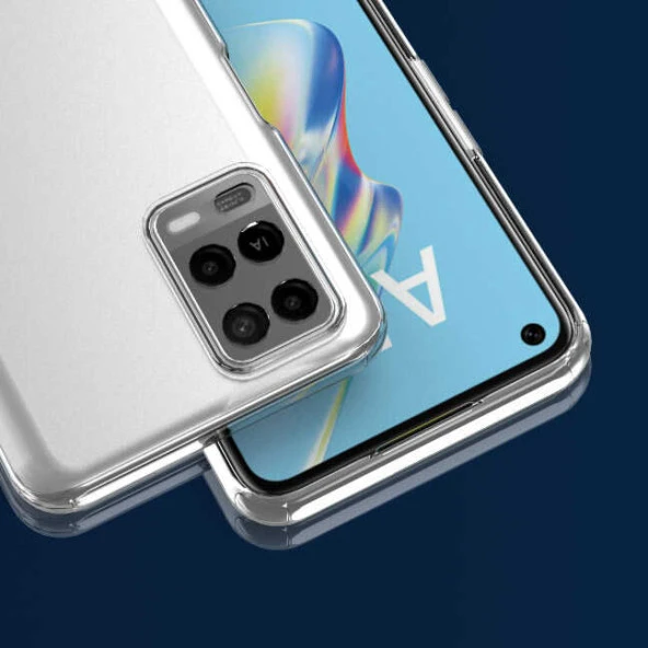 Oppo A54 4G Kılıf  Kamera Korumalı Süper Silikon Kapak - Resim 4