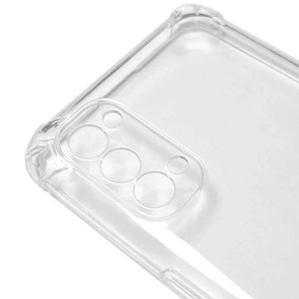 Oppo Reno 4 Kılıf  Kamera Korumalı Nitro Anti Shock Silikon - Resim 4