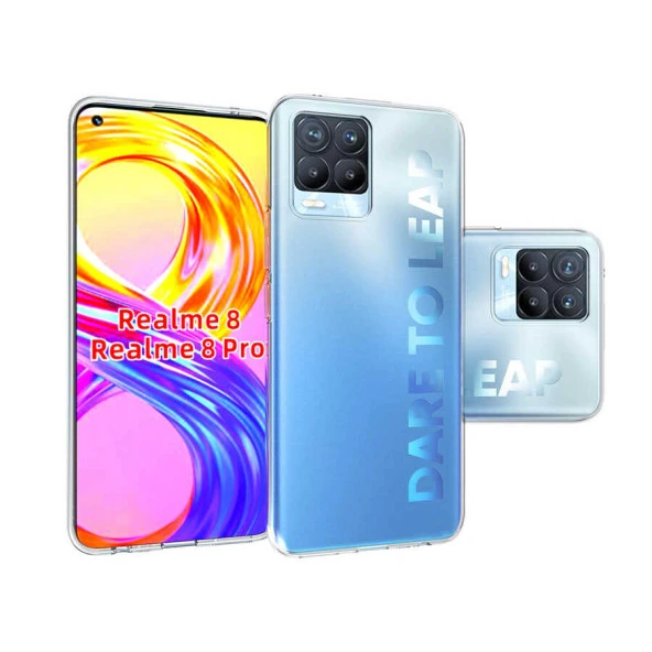 Realme 8 Kılıf  Süper Silikon Kapak