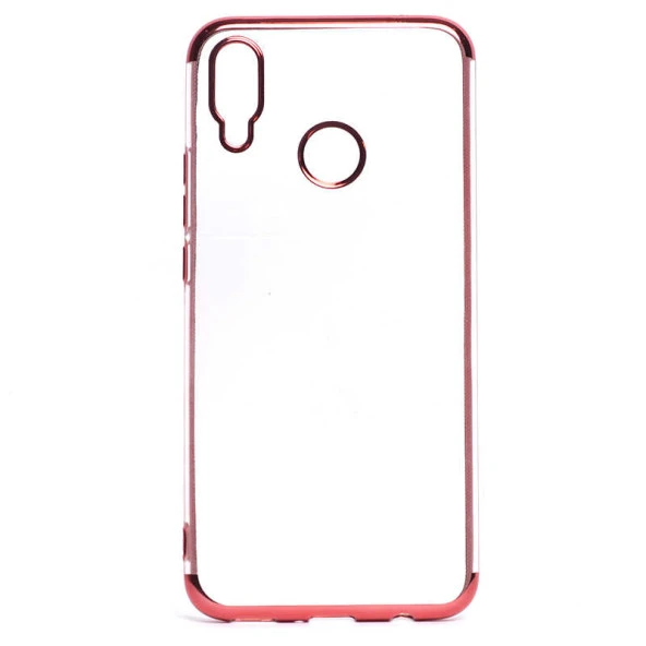 Huawei P Smart Plus Kılıf  Dört Köşeli Lazer Silikon Kapak - Resim 2