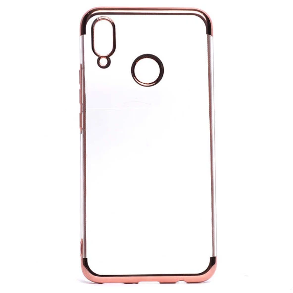 Huawei P Smart Plus Kılıf  Dört Köşeli Lazer Silikon Kapak - Resim 3