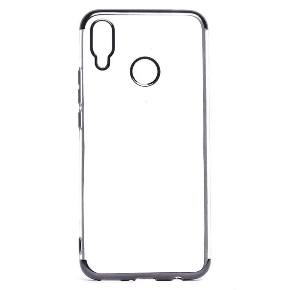 Huawei P Smart Plus Kılıf  Dört Köşeli Lazer Silikon Kapak - Resim 4