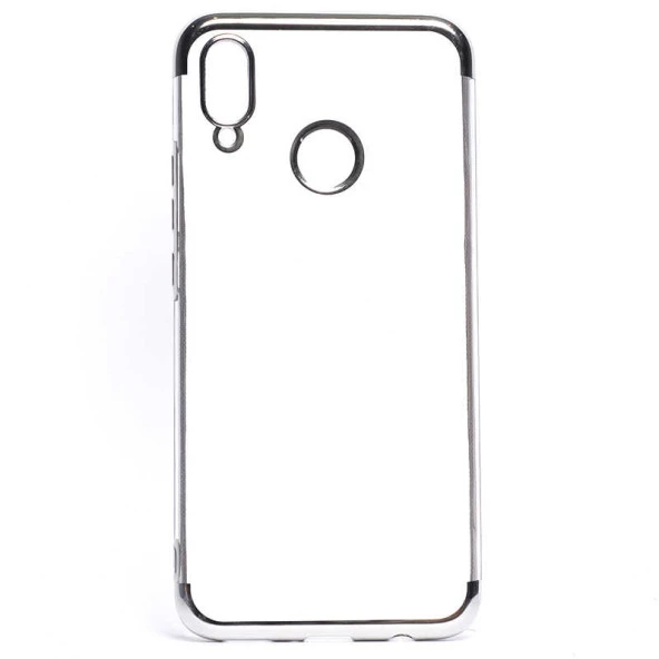 Huawei P Smart Plus Kılıf  Dört Köşeli Lazer Silikon Kapak - Resim 6