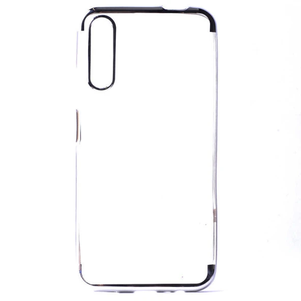 Huawei P Smart Pro 2019 Kılıf  Dört Köşeli Lazer Silikon Kapak - Resim 3