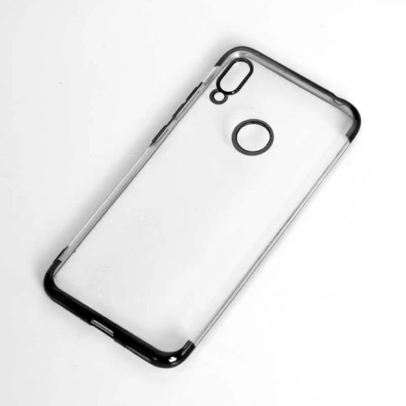 Huawei Y6S 2019 Kılıf  Dört Köşeli Lazer Silikon Kapak - Resim 3