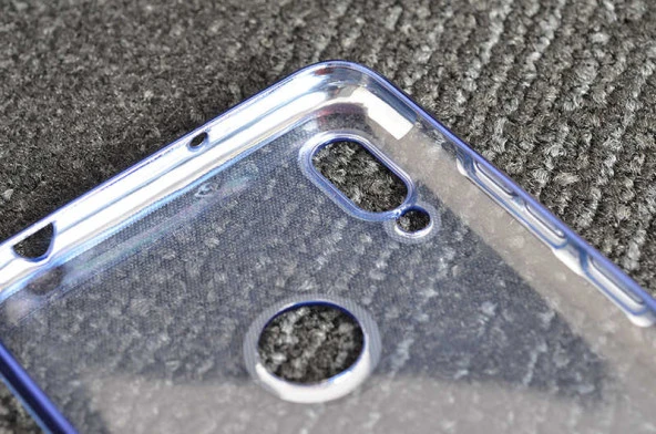 Huawei Y6S 2019 Kılıf  Dört Köşeli Lazer Silikon Kapak - Resim 8