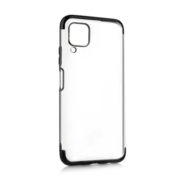 Huawei P40 Lite Kılıf  Dört Köşeli Lazer Silikon Kapak - Resim 4