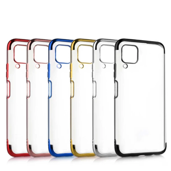 Huawei P40 Lite Kılıf  Dört Köşeli Lazer Silikon Kapak - Resim 9