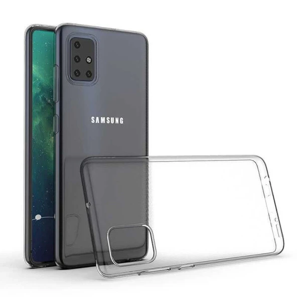 Galaxy A51 Kılıf  Süper Silikon Kapak