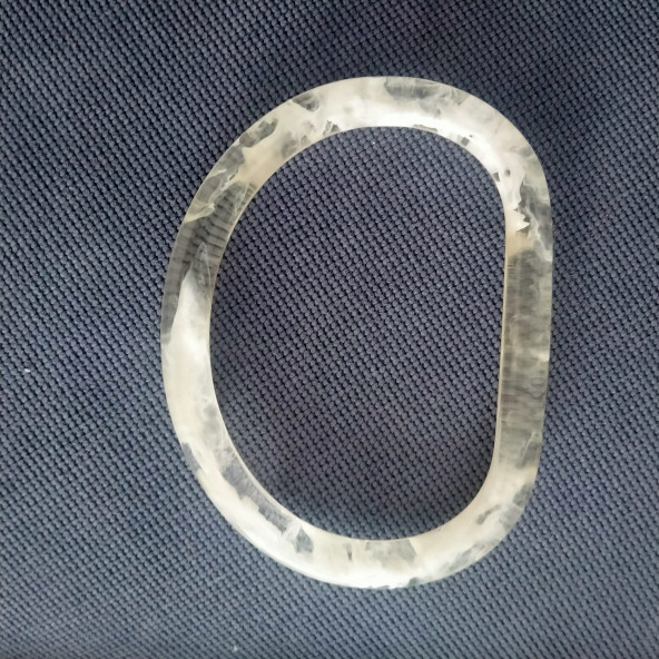 D Model Akrilik Beyaz Çanta Sapı - 4