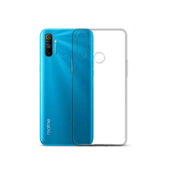 Realme C3 Kılıf  Süper Silikon Kapak