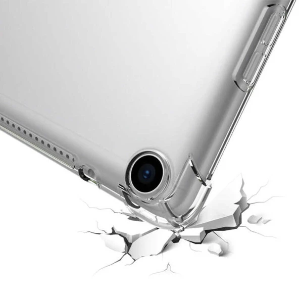 Huawei T5 10 inc Kılıf  Tablet Nitro Anti Shock Silikon Kapak - Resim 6