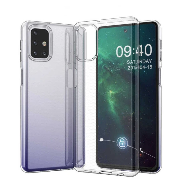 Galaxy M31S Kılıf  Süper Silikon Kapak