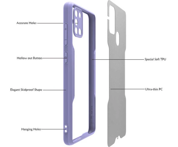 Galaxy A21S Kılıf  Parfe Kapak - Resim 11