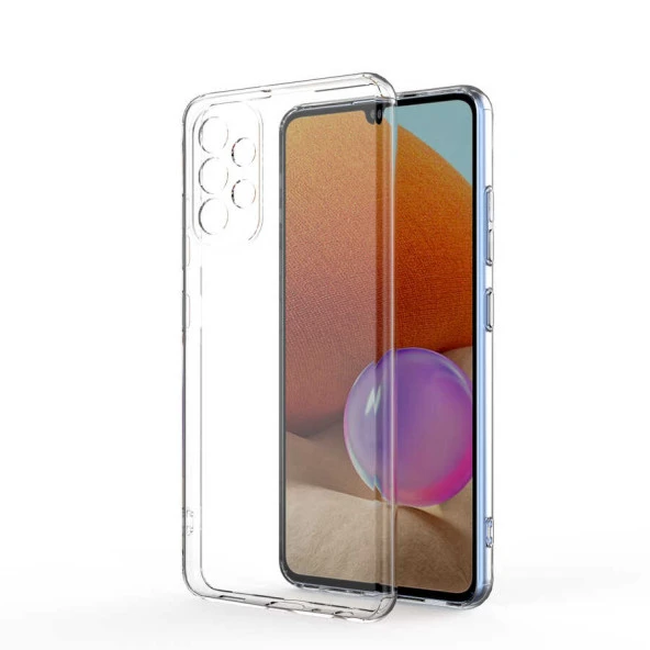 Galaxy A52 Kılıf  Kamera Korumalı Süper Silikon Kapak