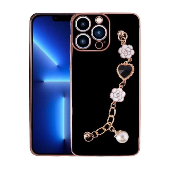 Apple iPhone 13 Pro Max Kılıf El Tutamaçlı Kamera Korumalı  Taka Silikon Kapak - Resim 4