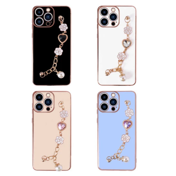 Apple iPhone 13 Pro Max Kılıf El Tutamaçlı Kamera Korumalı  Taka Silikon Kapak - Resim 6