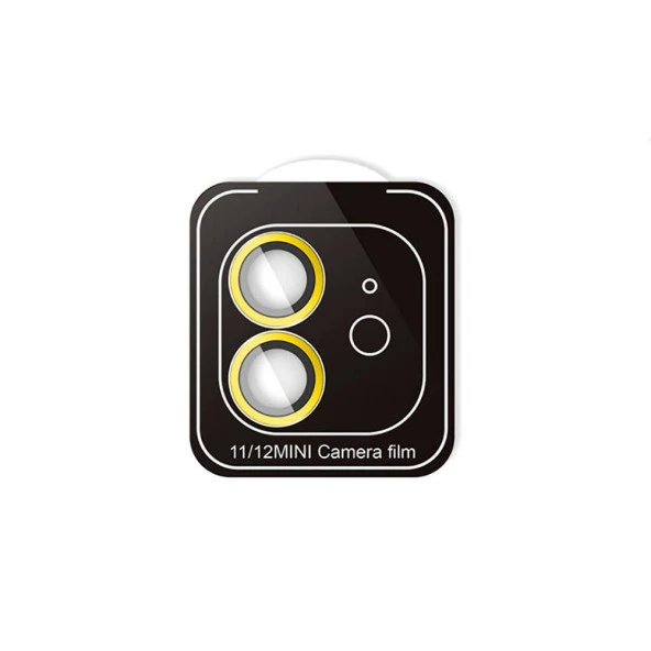 Apple iPhone 12 Mini  CL-11 Safir Parmak İzi Bırakmayan Anti-Reflective Kamera Lens Koruyucu - Resim 5